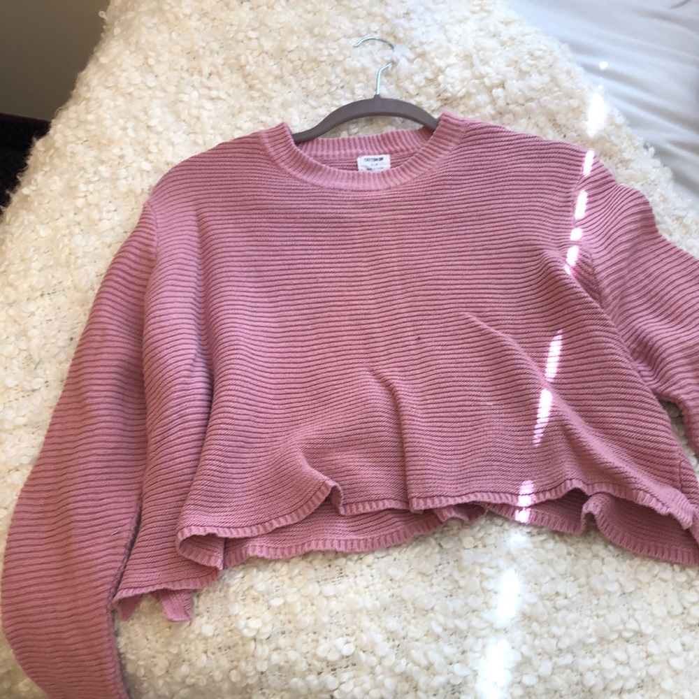 Cotton on cropped knit sweater. Size small